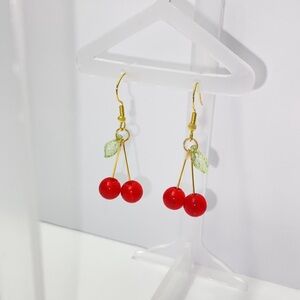 Cherry Drop Earrings 🍒